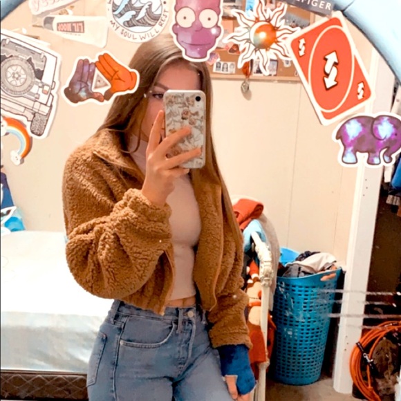 teddy zip up jacket - Picture 1 of 4